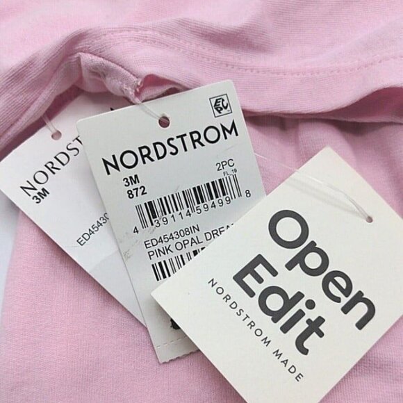 Open Edit Nordstrom Baby Clothes Top & Pants Set / Lot 3M Pink Dream Big NEW - Picture 6 of 10